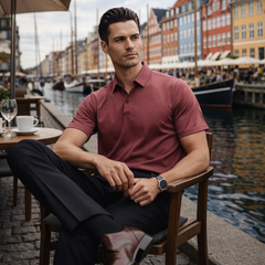 Men's casual cuffed T-shirt