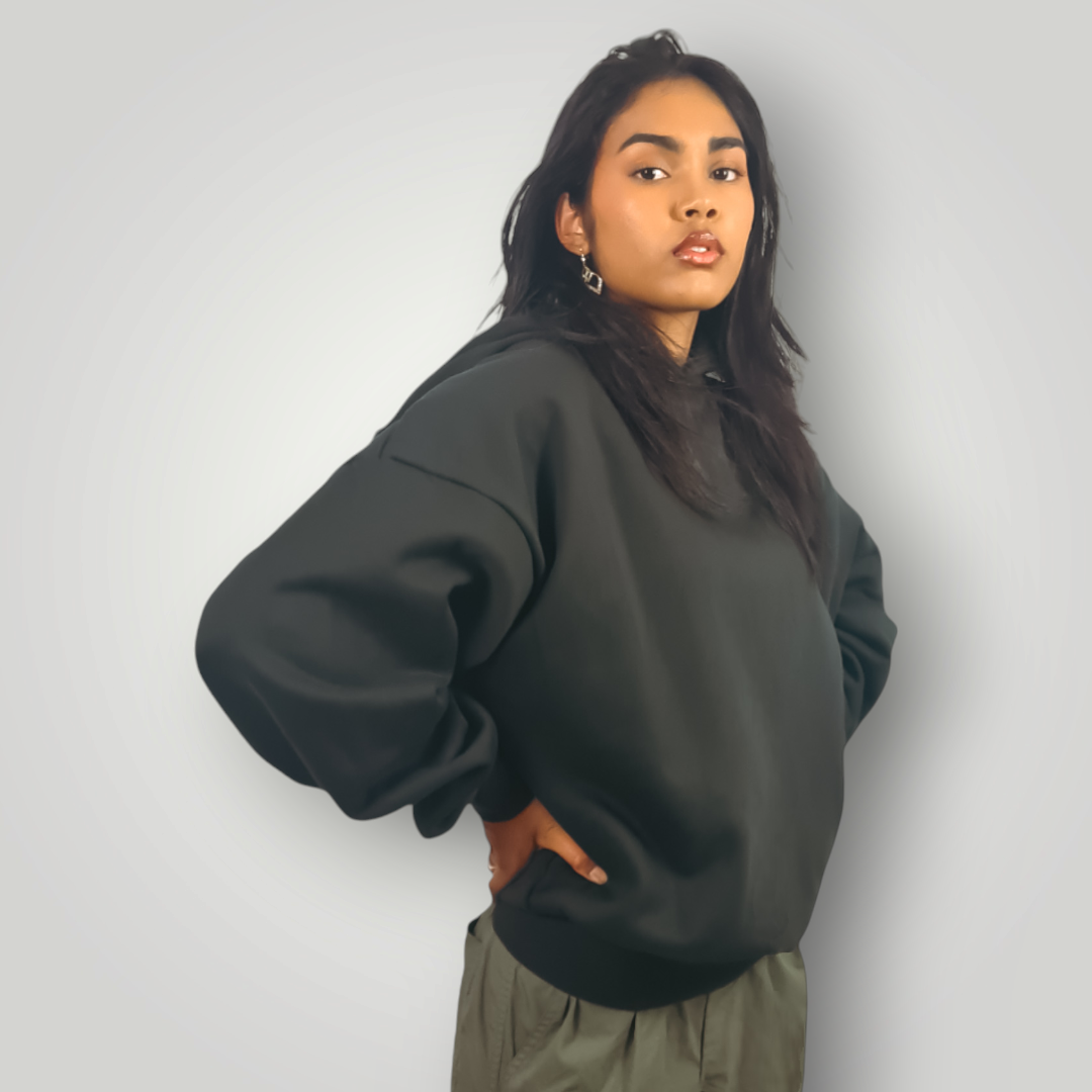 THE INFINICUT - Crop Cut Boxy Hoodie