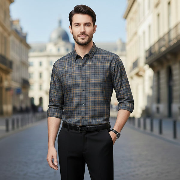 Nexford Plaid Long Sleeve Shirt